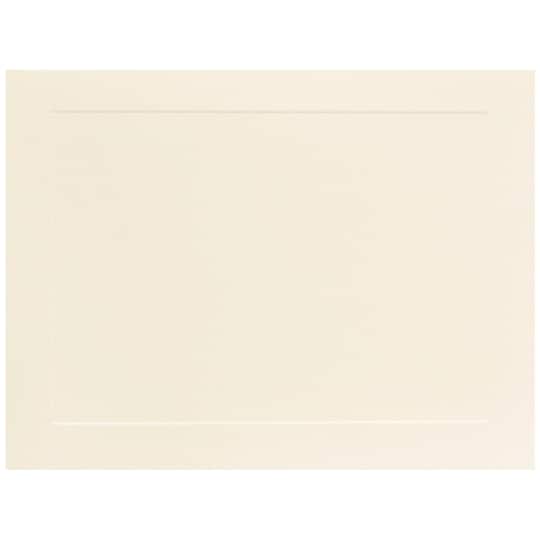 JAM Paper 5" x 7" Ivory Panel Blank Flat Note Cards